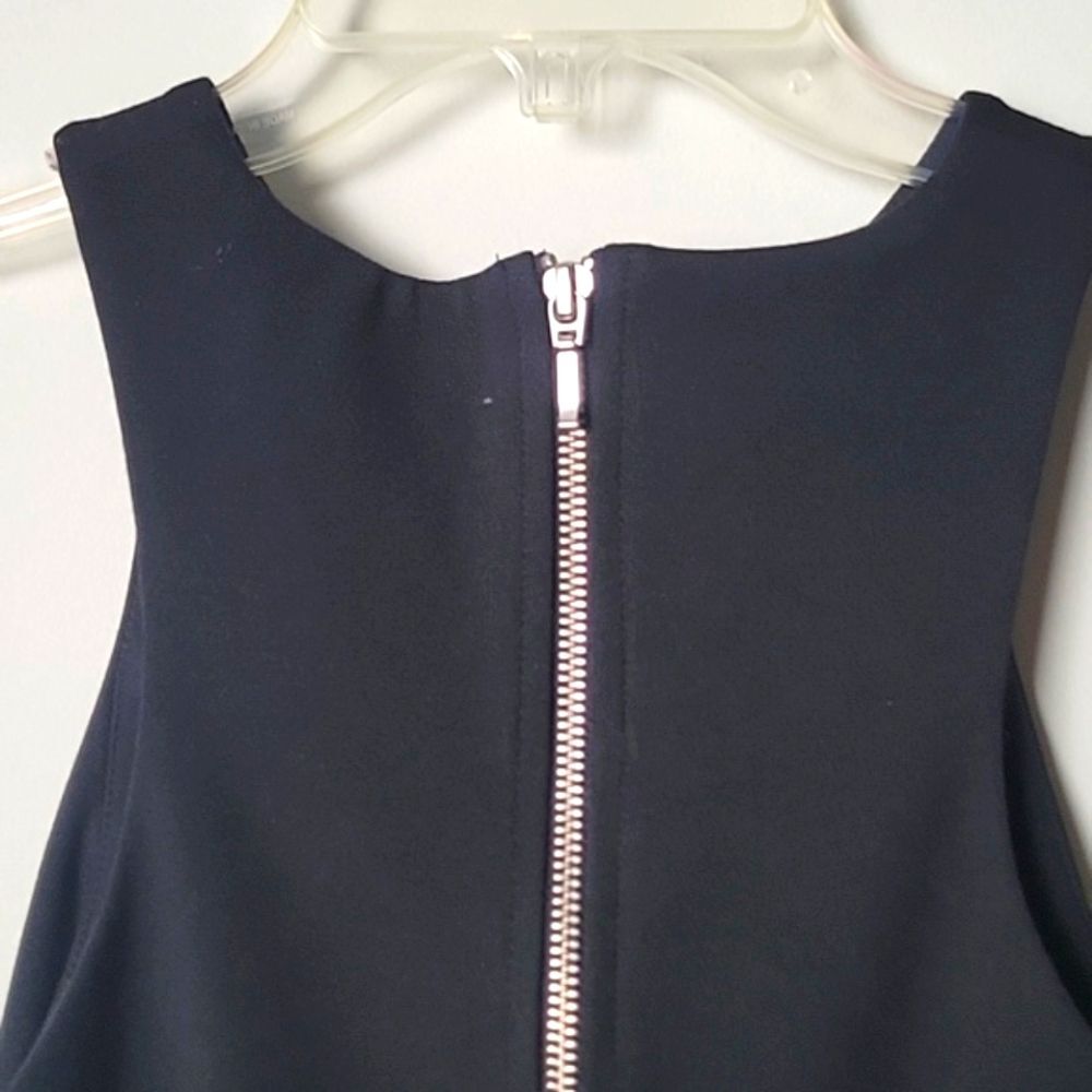NWT Nicholas Black Peplum Top Sz 4 XS S Ponti Asymmetrical Angled Sexy Feminine - Picture 8 of 14